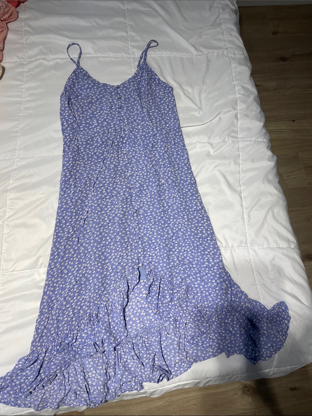 Rails Lavender Ditsy-Print Midi Slip Dress